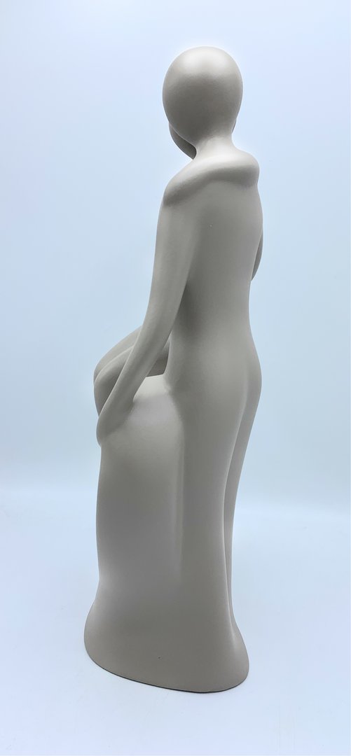 Gilde Skulptur Dekofigur grau matt Pärchen Liebe H37 x18cm 55434