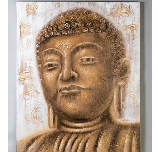 Wandbild Buddha kupferfarben 52724