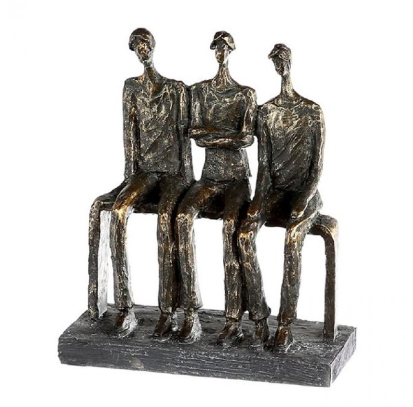 Casablanca Skulptur "Trio " 19x17cm antik finish 55733