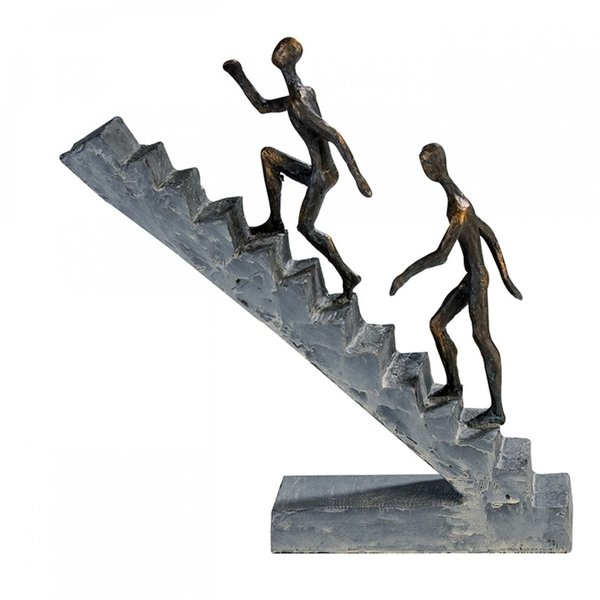 Gilde Skulptur Staircase Dekofigur 28x28cm 51174