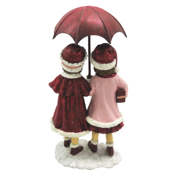 Clayre & Eef Mädchen unterm Schirm rose 55753