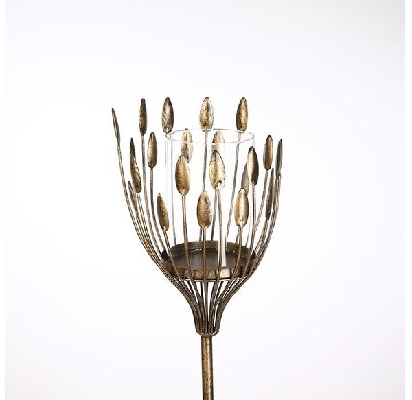 Casablanca Kerzenleuchter "TREVI" gold Metall H 93 cm