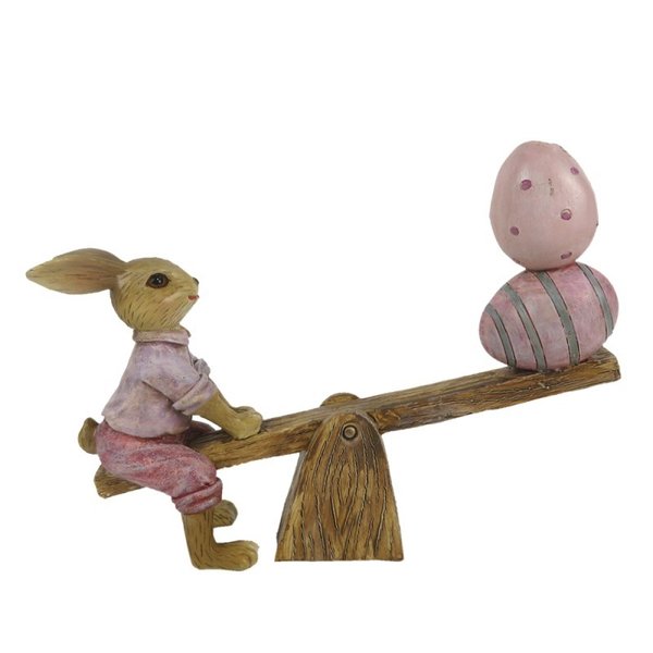 Clayre & Eef Hase  auf Wippe 56001
