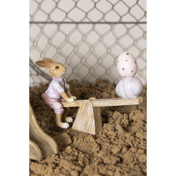 Clayre & Eef Hase  auf Wippe 56001