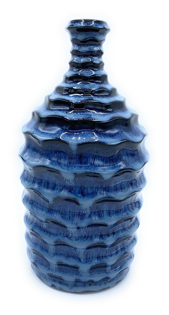 Casablanca Vase Foggia blau Keramik 26 cm 56051