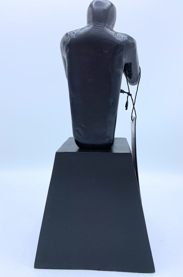 Colmore Skulptur Dekofigur Person schwarz 27cm 56078