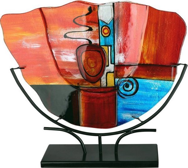 GILDE GlasArt Vase Glasvase "New Life" handgefertigt H 49 cm 56139
