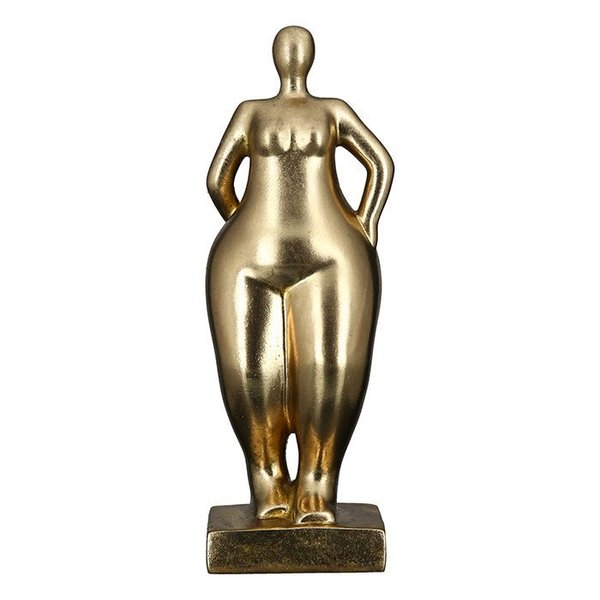 Gilde Skulptur "Ballerina" goldfarbend Dekofigur 41x15cm 51174