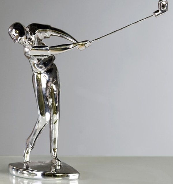 Casablanca Skulptur "Golfer" im 2er Set silberfarben 51170