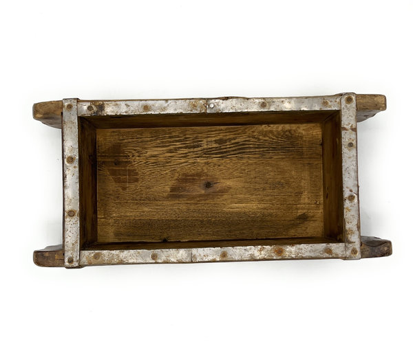 Aufbewahrungsbox Vintage-Stil Holzkiste alte Ziegelform 56190