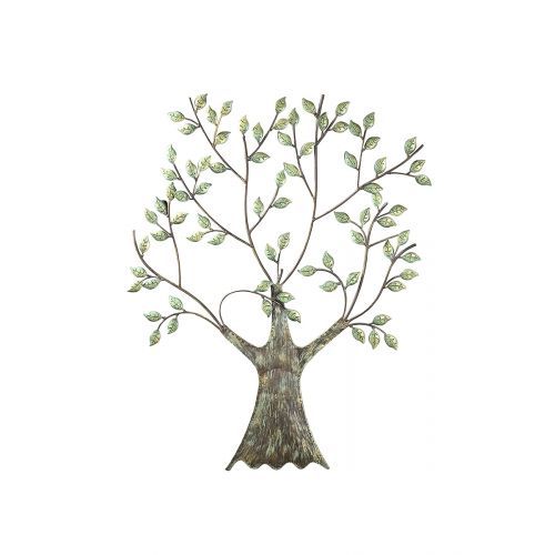 Gilde Wandobjekt Baum Metall Wandrelief 76x64cm  56353