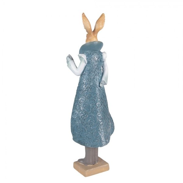 Clayre & Eef Osterhasen Kaninchen Junge 33cm blau Landhaus 56410