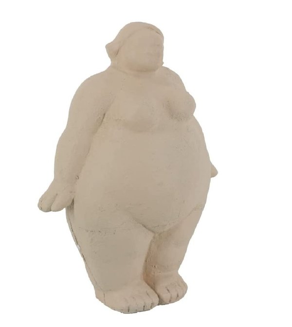Dekofigur Skulptur Dame H 26 cm creme 56400